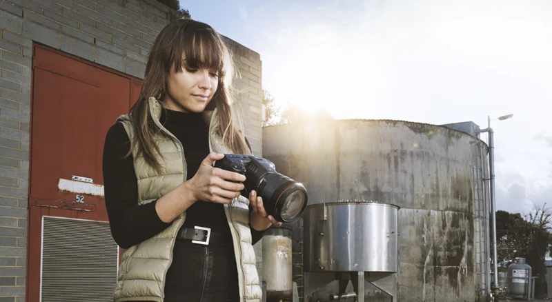 Manufacturer photograph of Pocket Cinema Camera 6K in use